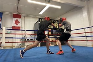 Competitive boxing training